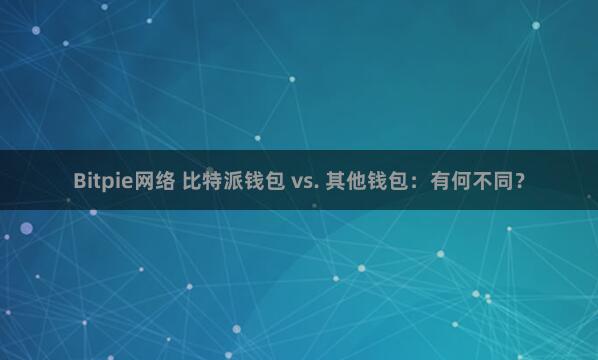 Bitpie网络 比特派钱包 vs. 其他钱包：有何不同？