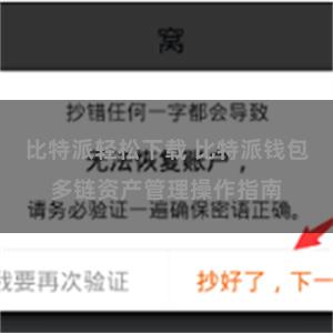 比特派轻松下载 比特派钱包多链资产管理操作指南