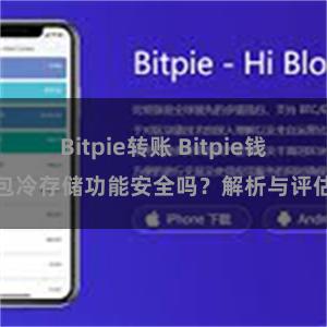 Bitpie转账 Bitpie钱包冷存储功能安全吗？解析与评估