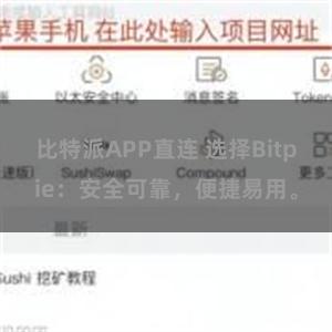 比特派APP直连 选择Bitpie：安全可靠，便捷易用。