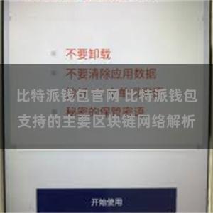 比特派钱包官网 比特派钱包支持的主要区块链网络解析