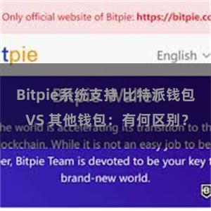 Bitpie系统支持 比特派钱包 VS 其他钱包：有何区别？