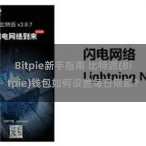 Bitpie新手指南 比特派(Bitpie)钱包如何设置每日限额？